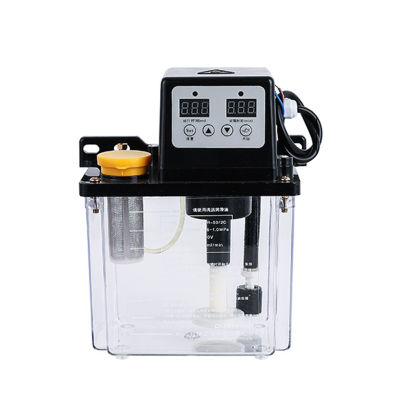 Double Display 2.0L 50ml/min 220 V 28W Automatic Lubricating Oil Pump Oil Injectors Full Copper Motor Electric Oil Pump Timing Oil Level Alarm Function
