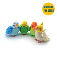 Budgerigar ชุดเครื่องมือ Cockatiel Parrot ความจงรักภักดีสูงอะนิเมะน่ารัก Plushie Budgie นกของเล่นตุ๊กตาสัตว์เหมือนจริงจำลองตุ๊กตายัดไส้2023new เด็ก