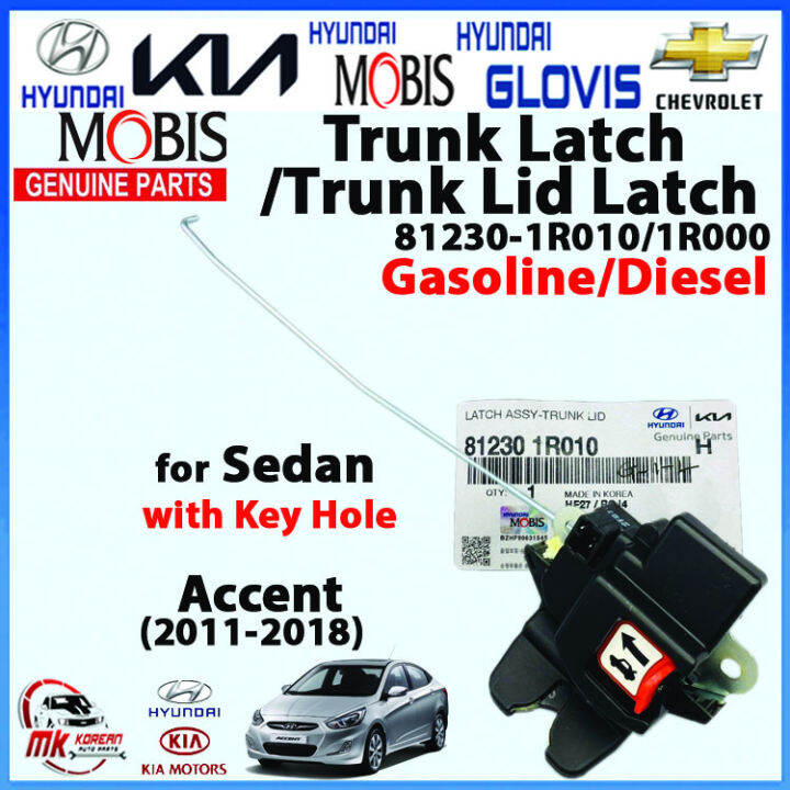 [GENUINE] Trunk Latch/Trunk Lid Latch for Accent(2011-2018).Sedan ...