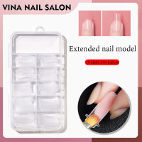 VINANAILSALON ฟอร์มต่อโพลีเจล มีเส้น 100ชิ้น  N08