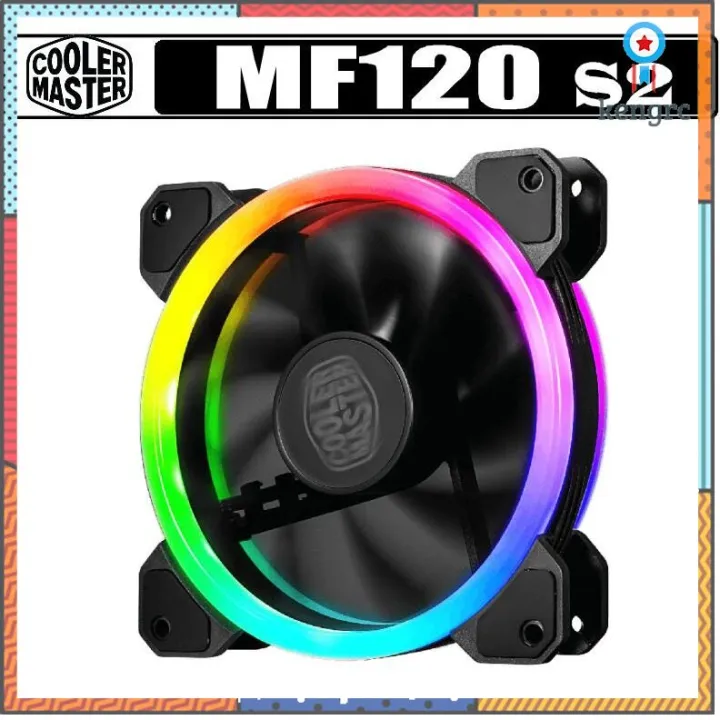 พัดลมเคส Cooler Master MasterFan MF120 S2 ARGB 120mm Case Fan ยอดขายดี