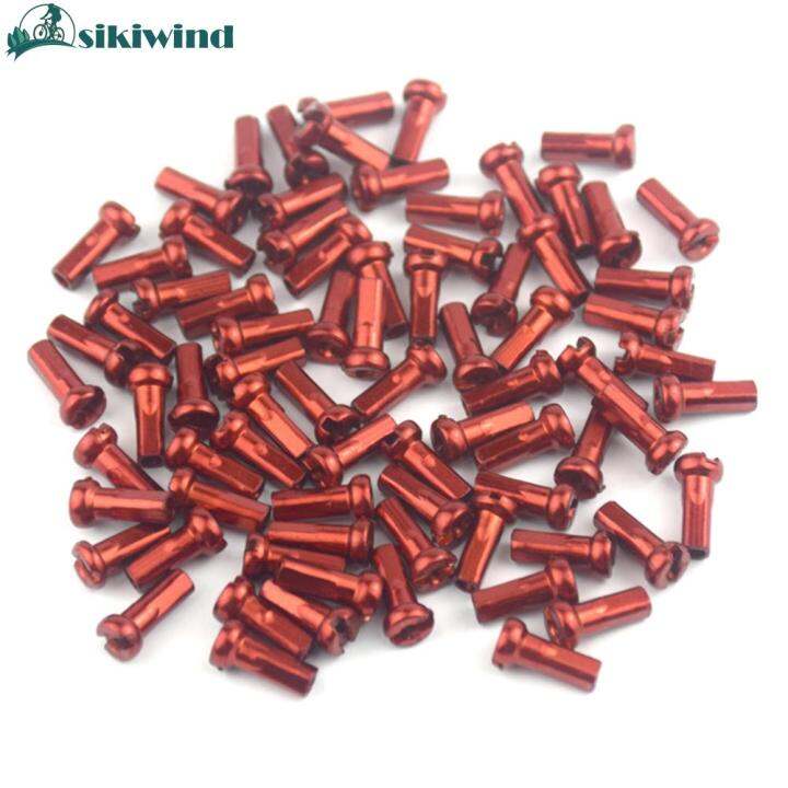50pcs MTB Wheel Spoke Nipples Metal 14G 2mm Spoke Nipples Mountain Bike