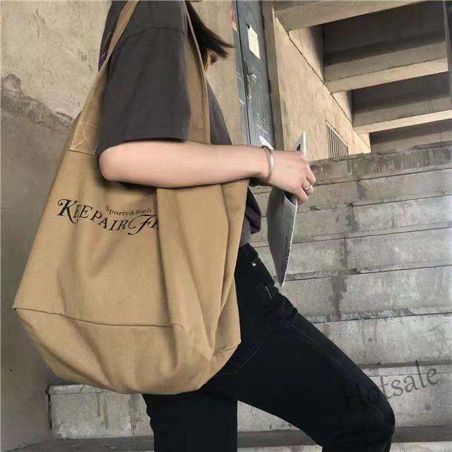 hot-sale-c16-korean-retro-printed-bag-large-capacity-canvas-bag-for-women-hand-bag-shoulder-bag-minimalist-versatile-tote-bag