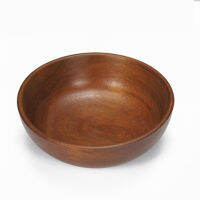 Flat Bowl Jujube Wooden Solid Wood Kitchenware Large Vegetable SoupBowl Household Salad Fruit Plate Kitchen Cooking Utensil Tool