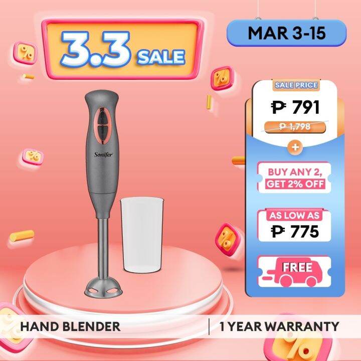 Sonifer hand blender baby food processor electric hand mixer immersion