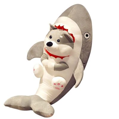 （HOT)【24 ส่งชั่วโมง 】 ของเล่นหลอก Shark Dog Douyin Shark Doll Dog Plush Doll เด็กชายและเด็กหญิง