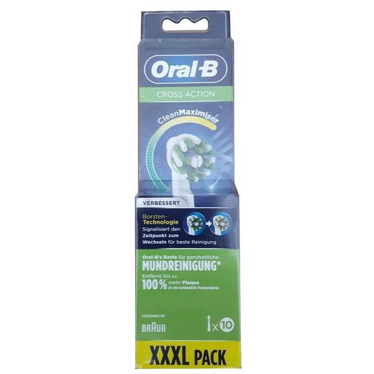 Oral-B CrossAction Replacement Electric Toothbrush Heads (XXXL Pack - 10-Count)