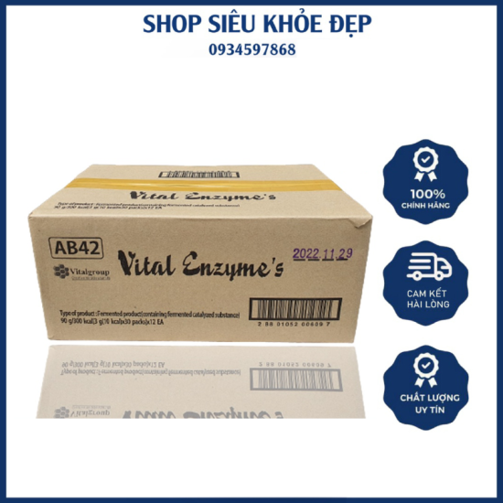 1 thùng 12 hộp vital enzymes thanh lọc cơ thể - ảnh sản phẩm 1