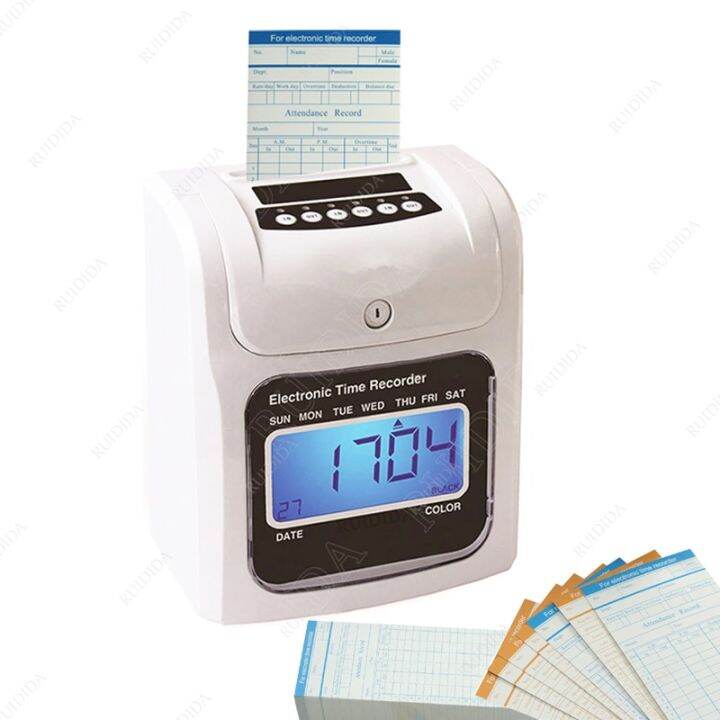 Recorder Digital Time Recorder Attendance Machine Ph Card Time Clock