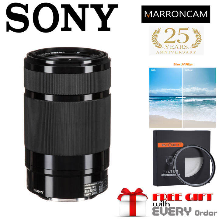 Sony 55-210mm Telephoto Lens Kit (Renewed) - Complete Bundle With Filters, Backpack & Accessories For Sony E-Mount Cameras