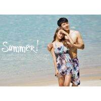 COD ชุดว่ายน้ำ Fashion lovers swimsuit set 4 Womens Sexy Padded Bikini smock Swimwear 3 And Mens casual shorts 1