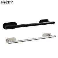 40cm Stainless Steel Towel Holder Self Adhesive Wall Mounted Hanging Bar Rod Towel Rack Toilet Bathroom Balcony Storage Holder