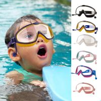 Outdoor Swim Goggles Earplug 2 In 1 Set for Kids Anti-Fog UV Protection Swimming Glasses with Earplugs for 4-15 Years Children Goggles