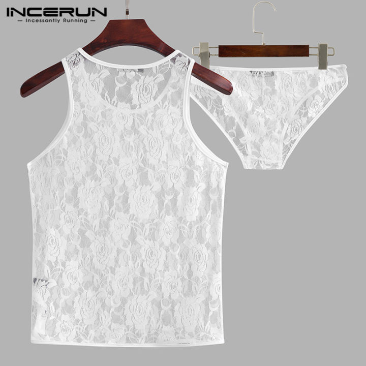 ชุดชุดชั้นในลูกไม้ลูกไม้ของผู้ชาย-incerun-ชุดเสื้อกางเกงดูผ่านชุดนอนกลางคืน-ลดล้างสต๊อก-3