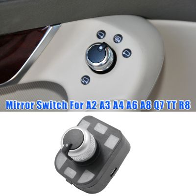 Electric Side Mirror Knob Mirror Adjust Control Switch for -Audi A2 A3 A4 A6 A8 Q7 TT R8 4F0959565A