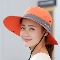 2022 Womens Bucket Hat Panama Fashion Sun Visor Breathable Fisherman Protection Hat Ponytail Cap Summer Hats Beach Sun Hats