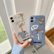 AKABEILA Ốp Tom Và Jerry Hình Bên Hông Cho Iphone 13 12 11 Pro Max 11 12