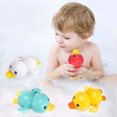 DYJJD Summer Kids Baby Gifts Beach Toys Water floating Swimming Game Bathing Shower Toys Funny Duck Bathtub Toys Rowing Toys