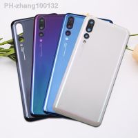 New For Huawei P20 Pro Battery Back Cover Rear Door 3D Glass Panel P20Pro Battery Housing Case Adhesive Camera Lens Replace