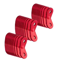 30 Pcs Aluminum Alloy Rope Cord Adjuster,Tent Tensioners Rope Adjuster Tent Rope Adjusters for Outdoor Camping Hiking Tent Accessories, Red