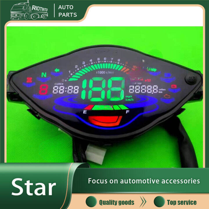 RtoMDashboard For Honda Wave 100 100r 110r Meter Digital Full LCD Led
