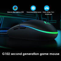 เมาส์มีสายสำนักงานสไตล์ EL เหมาะสำหรับเมาส์อินเตอร์เน็ตคาเฟ่ Mouse Gaming RGB ขายดีอีสปอร์ตรุ่นที่สองของ G102