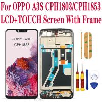 ต้นฉบับใหม่สำหรับ OPPO A3S CPH1853หน้าจอแอลซีดีแสดงผลสัมผัสทำให้เป็นดิจิทัลประกอบสำหรับ OPPO A3S CPH1803พร้อมที่เปลี่ยนกรอบกรอบหน้าจอ