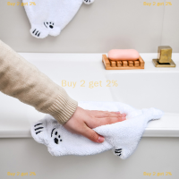 Buy 2 get 2% ผ้าขนหนูเช็ดมือรูปการ์ตูนน่ารักสำหรับใช้ในห้องครัว, ผ้าขนหนูกำมะหยี่แห้งเร็วใช้แขวนได้ผ้าเช็ดมือสำหรับใช้ในครัวเรือน