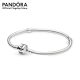 Pandora Silver  Charm Bracelet - Sterling Silver เครื่องประดับ สร้อยข้อมือ สีเงิน เงิน สร้อยข้อมือสีเงิน สร้อยข้อมือเงิน ชาร์ม สร้อยข้อมือแบบชาร์ม