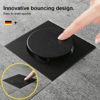 Bouncing Floor Drain Square Up Floor Drain-Floor Cover Shower Room Push Down Drain Plug Anti-odor Bath Shower Drain  by Hs2023