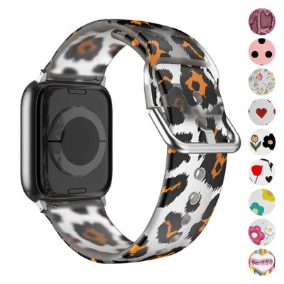 Printed Strap for Apple watch ultra Band 49mm 44mm 40mm 45mm 38mm 41mm accessories correa bracelet iWatch series 8 7 6 5 4 3 SE Straps