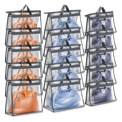 15 Pack Handbag Storage Organizers Bags Purse Storage Bags with Zippers Purses Handbags Closet