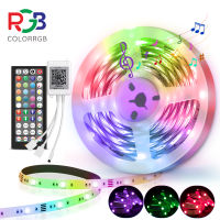 เปลี่ยนสีซิงค์เพลงพร้อมรีโมต ไฟแถบไฟ Led 30M บลูทูธแอพนำสมัย,แถบไฟ Led RGB DC24V