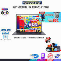 [เก็บคูปองลดสูงสุด 1,500.-][ผ่อน0%10ด.][แลกซื้อKB216/MS116][กดซื้อ GAMING CHAIR 599.-]ASUS VIVOBOOK 16X K3605ZC-N1787W (90NB11F1-M00330)/i7-12650H/ประกัน2y+อุบัติเหตุ1y/BY NOTEBOOK STORE