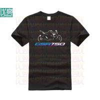 สีพิมพ์ Moto Suzuki GSR 750ผู้ชายเสื้อยืดแฟชั่นลำลอง TEE ท็อปส์แขนสั้นผู้ชายและผู้หญิง phiking พิมพ์ชิ้นผ้าฝ้าย O-คอปกติ