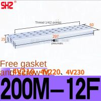 นิวเมติกบัส4V210-08โซลินอยด์วาล์วฐาน200M300M12F3F4F5F6789