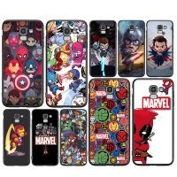 [Yellow peach flavor] Marvel การ์ตูน Heros สำหรับ Samsung Galaxy J8 J7 Duo J6 J5 Prime J4 Plus J3 J2 Core 2018 2017 2016โทรศัพท์กรณี