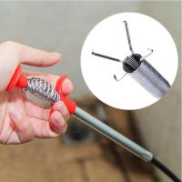 60cm Spring Tube Unclogging Grab Picker Snake Cable Auxiliary Grab Drain Auger Sink Toilet Tool Kitchen Novelty Accessories Traps Drains