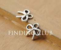 【CC】❍  pcs  Color Metal Bow Charms Pendant Jewelry findings 11x10mm A649