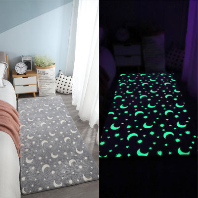 Luminous Thicken Carpet Living Room Entrance Door Mat Cute Balcony Children Non Slip Floor Mat Bedroom Carpet Fluorescence Home