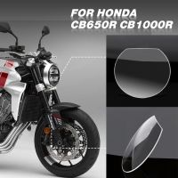 ◆☊แผ่นป้องกันหน้าจอไฟหน้ารถจักรยานยนต์สำหรับ Honda CB650R CB1000R CB 650R 1000R 650 R 2018 2019 2020 2021 2022 2023