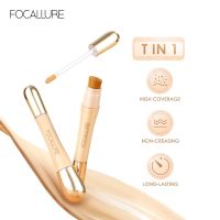 ครีมรองพื้นคอนซีลเลอร์ชนิดเหลว FOCALLURE แบบด้านไร้ที่ติสำหรับมืออาชีพเครื่องสำอางปกปิดรอบดวงตาสีเข้มติดทนนาน