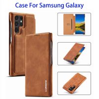 【ขาย】เคสหนังแบบฝาพับสำหรับ Samsung Galaxy S22 S20 S21แบบพิเศษขอบ S7กระเป๋าโทรศัพท์กระเป๋าสตางค์สำหรับ Samsung S10 S9 S8บวกกับเคส S10e S22