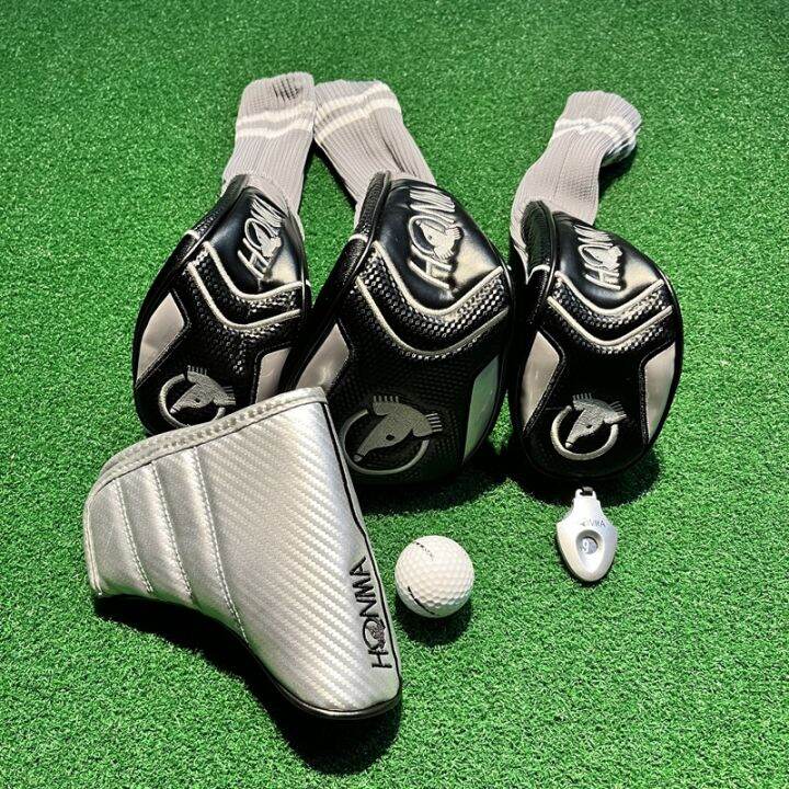 ∏ Golf club wooden club set honma red horse men's club head cover club cap cover putter cover