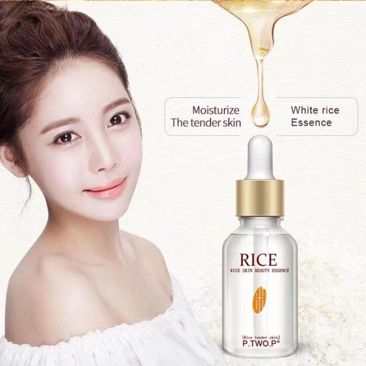Authentic White Rice Serum Skin Whitening Brightening Serum Pore