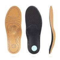 [A LIKE] 1คู่ Premium หนัง Orthotic Insole สำหรับ Flat Feet Arch Support Orthopedic รองเท้า Sole Insoles สำหรับฟุตแก้ไข OX ขา