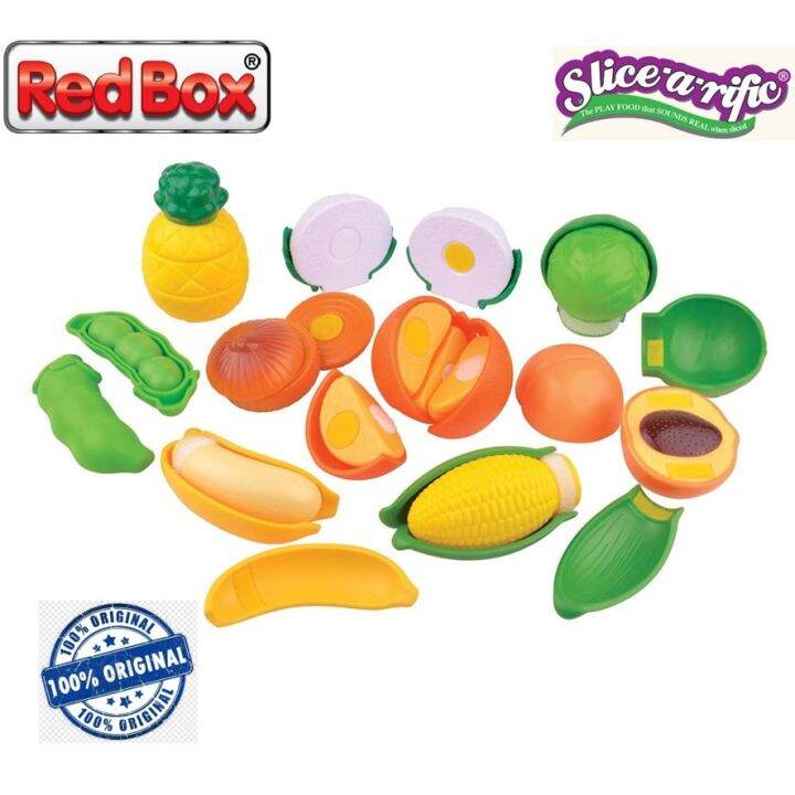 Red Box Toy Slice a Rific Peelable Fruits & Vegetables 22241 Masak