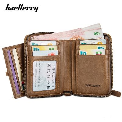 （Layor wallet）  Baellerry HighMen Wallets Business Card HolderMen Coin PursesLeatherCard Small PurseBag