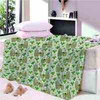 Green mechanism Alpaca light 3D wall Plush Fleece Blanket picnic sofa