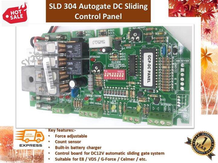 Autogate Dc Sliding Control Panel Board Sld 304 Lazada